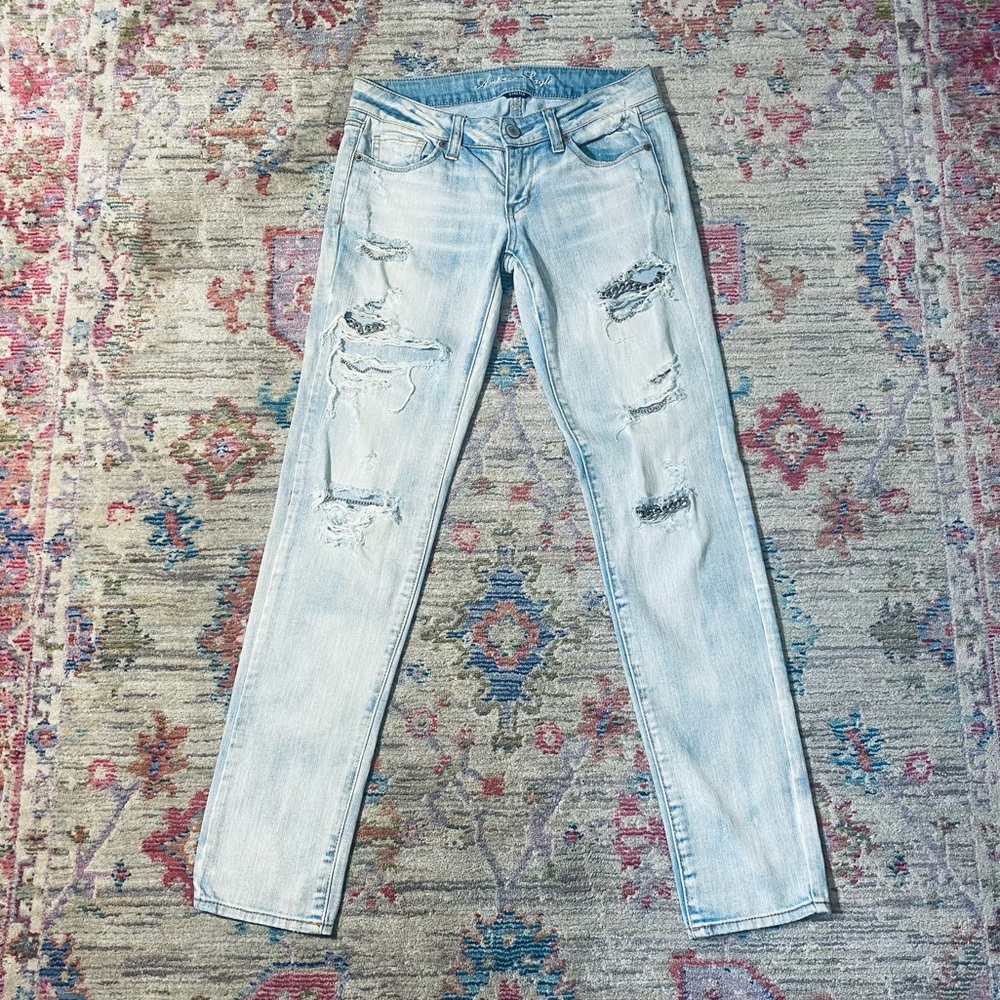 Custom Ripped Chain Jeans - Picture 2 of 13